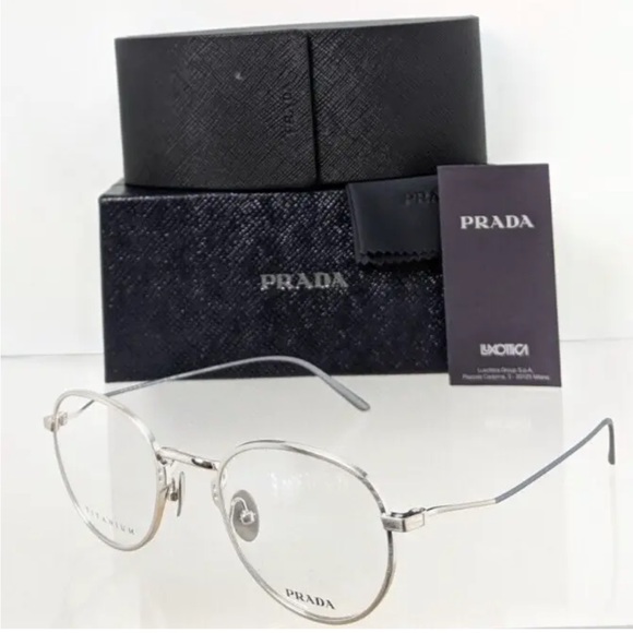 Brand New Authentic Prada Eyeglasses VPR 50YV 05Q - 1O1 Frame 50Y - Picture 1 of 6